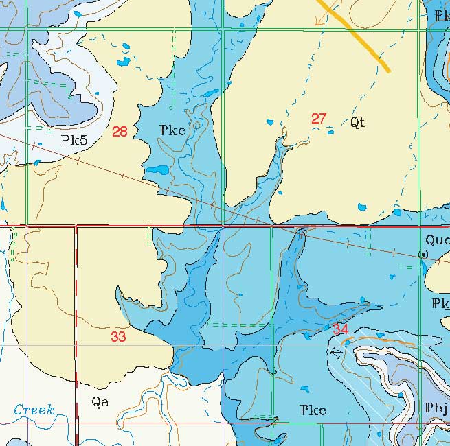 small geologic map