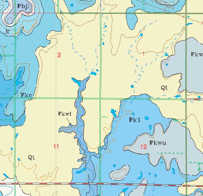 small geologic map