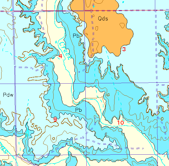 small geologic map