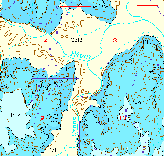 small geologic map