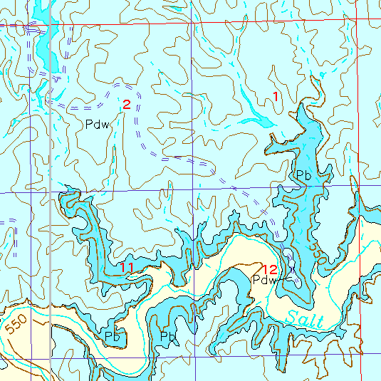 small geologic map