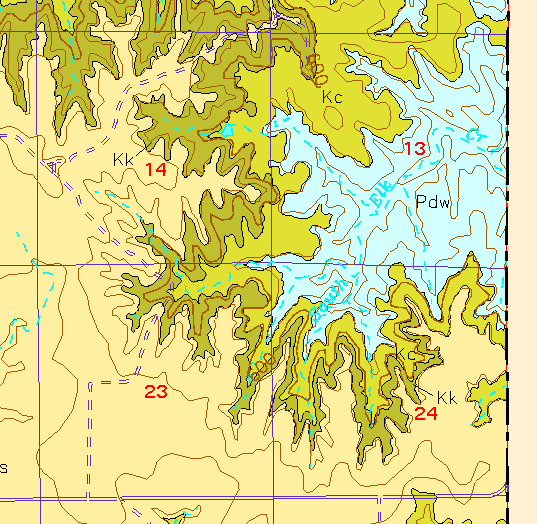 small geologic map