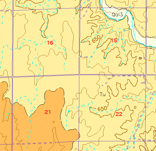 small geologic map