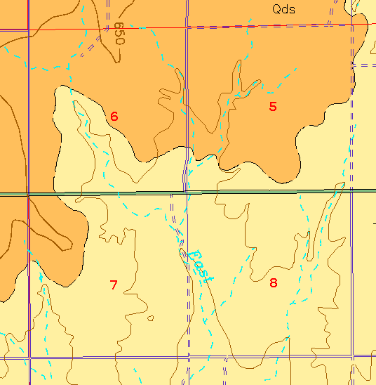 small geologic map