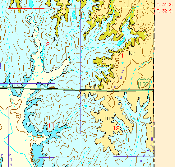 small geologic map