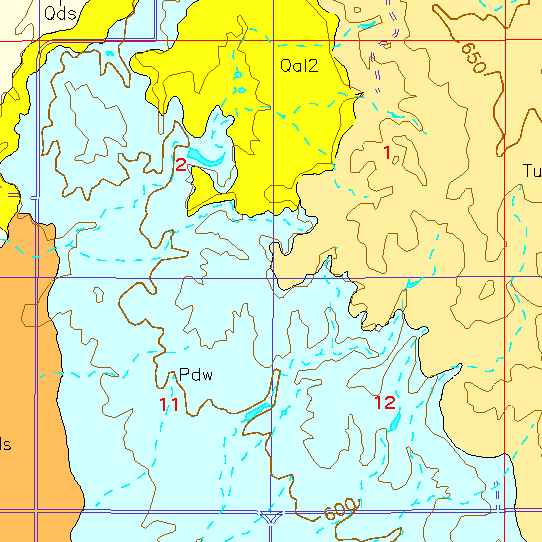 small geologic map