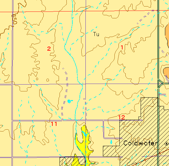 small geologic map