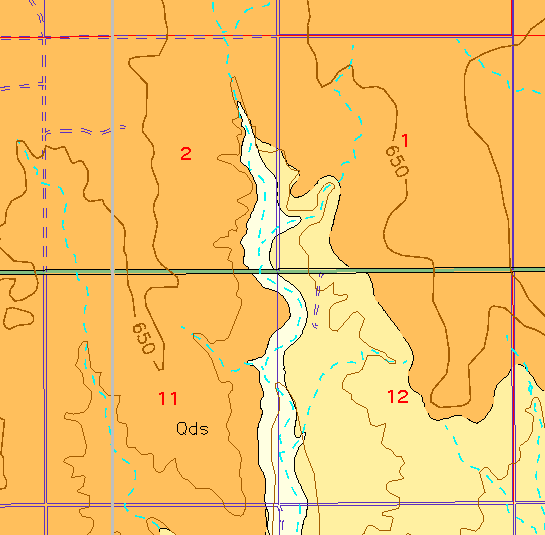 small geologic map