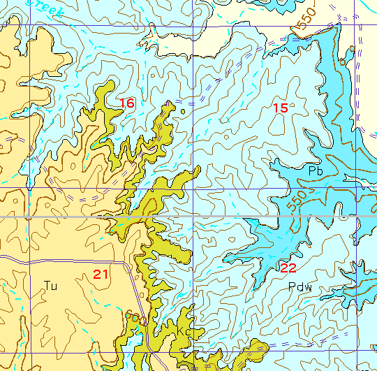 small geologic map
