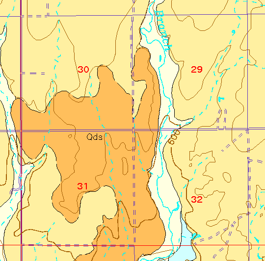 small geologic map