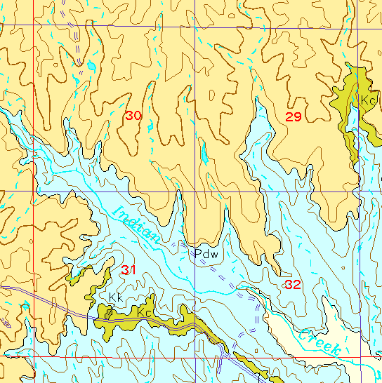 small geologic map