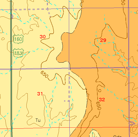 small geologic map