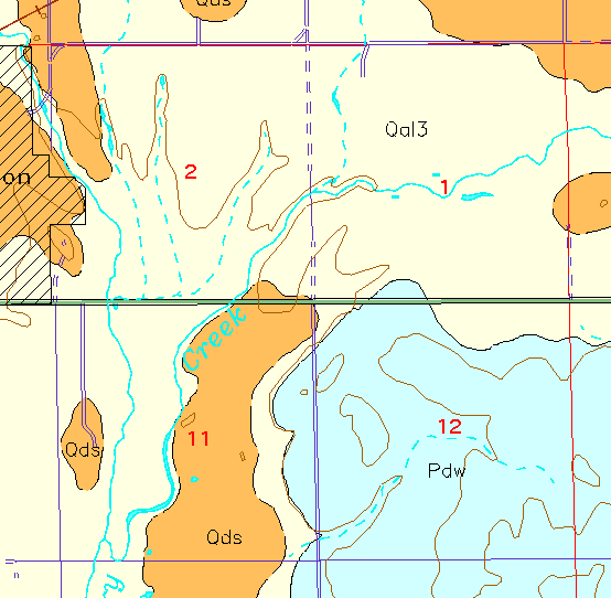small geologic map