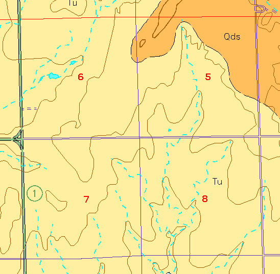 small geologic map
