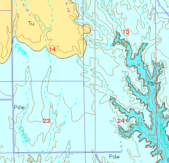 small geologic map