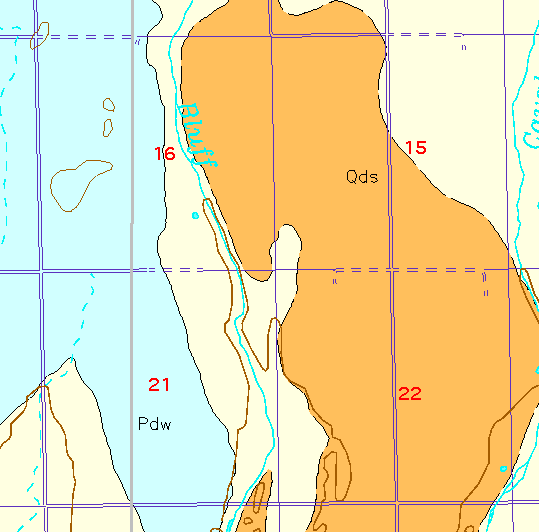 small geologic map