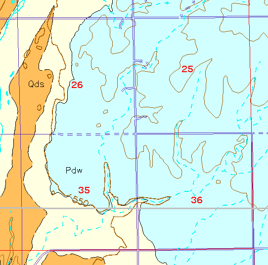 small geologic map