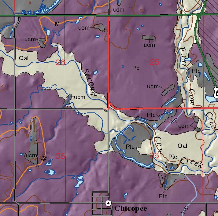 small geologic map