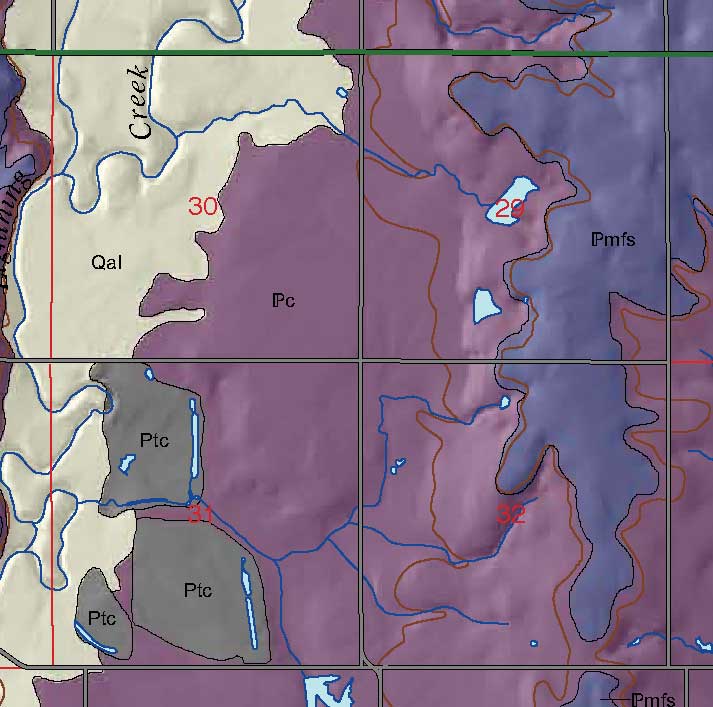 small geologic map