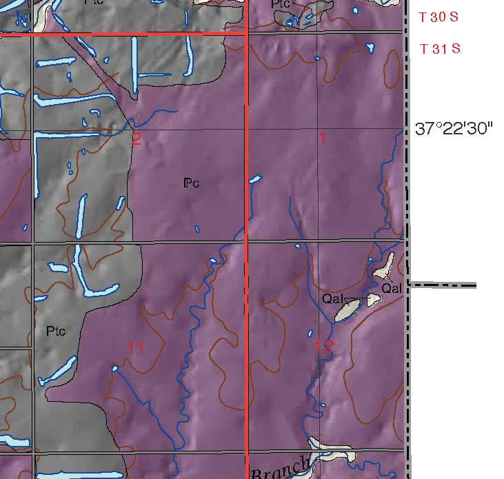 small geologic map