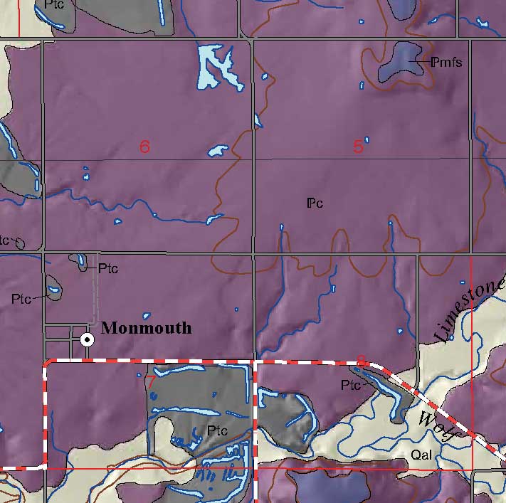 small geologic map