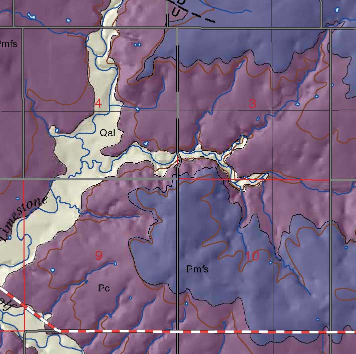 small geologic map