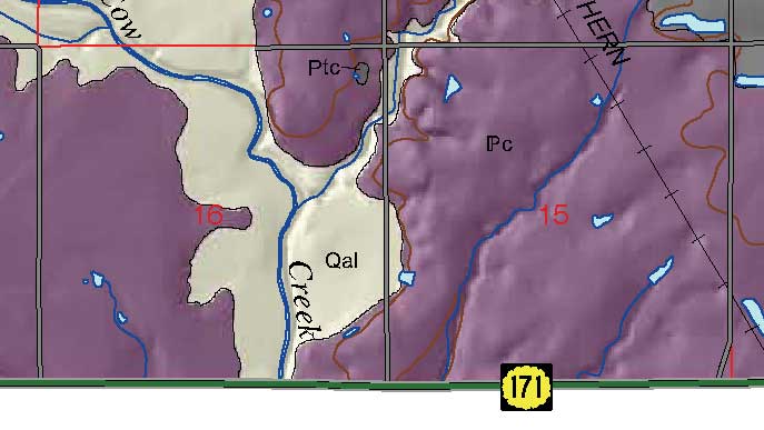 small geologic map