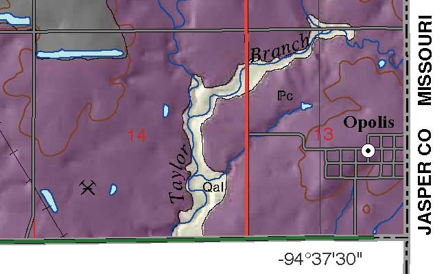 small geologic map