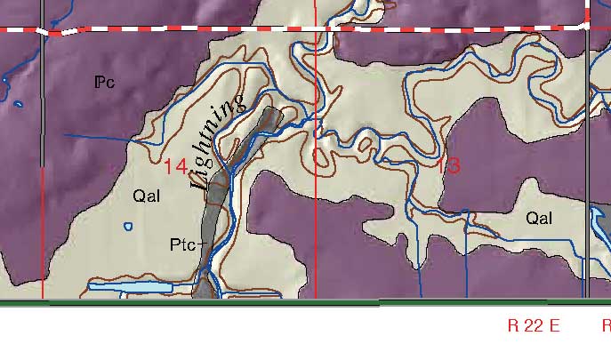 small geologic map