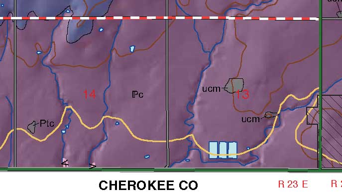 small geologic map