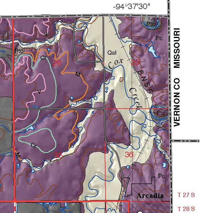 small geologic map