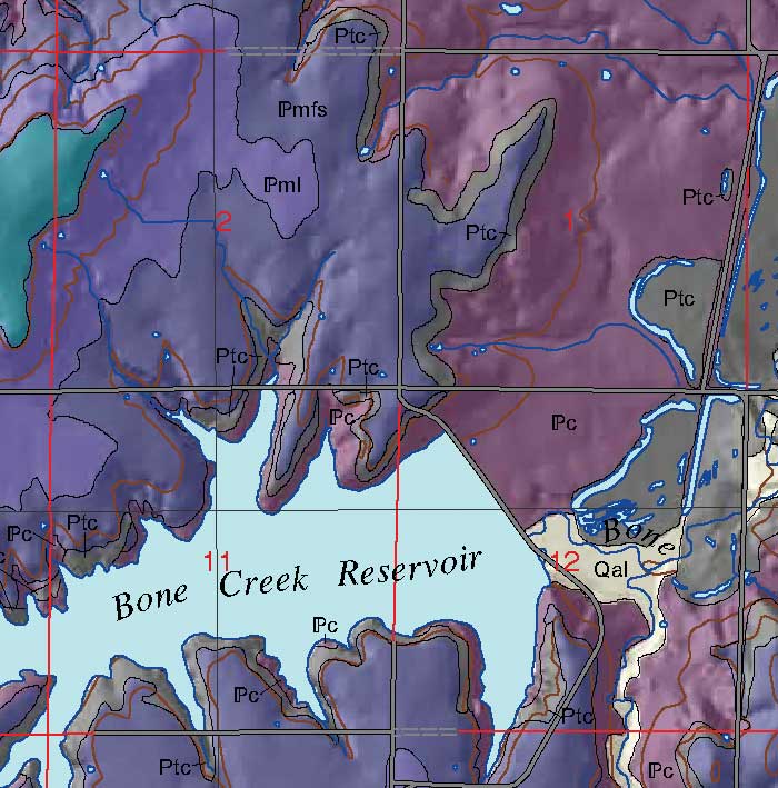 small geologic map