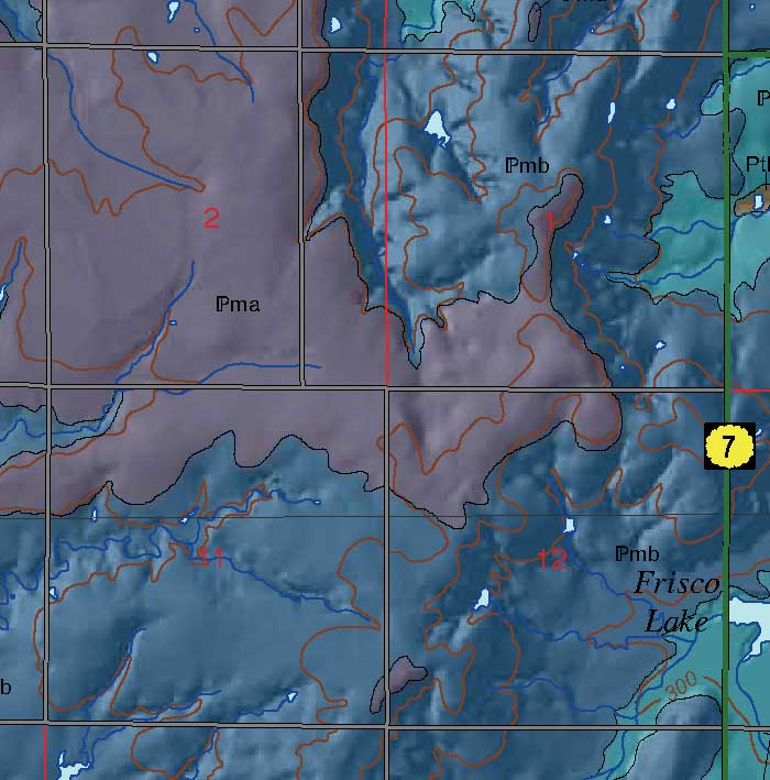 small geologic map