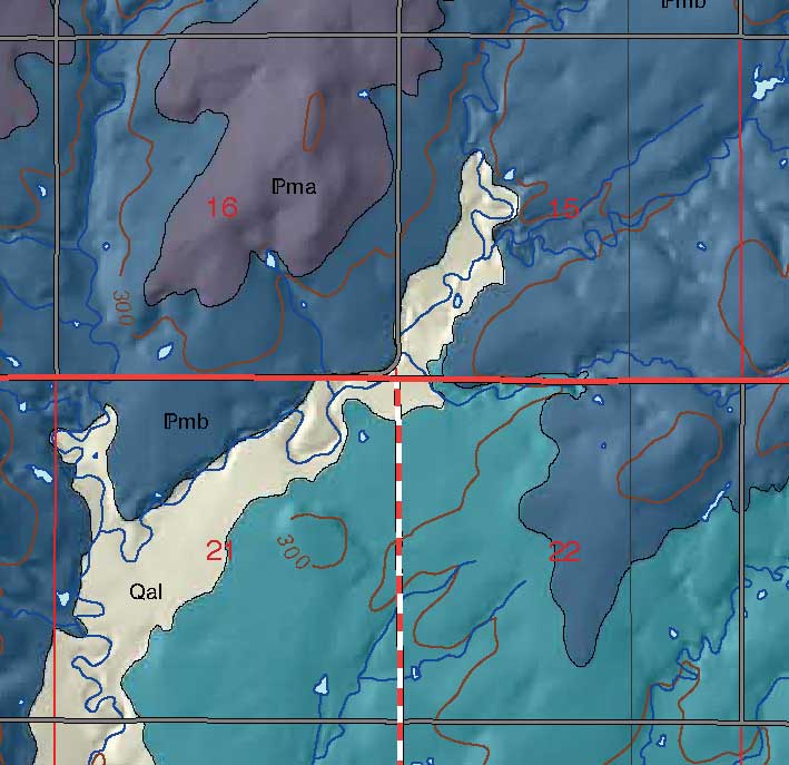 small geologic map