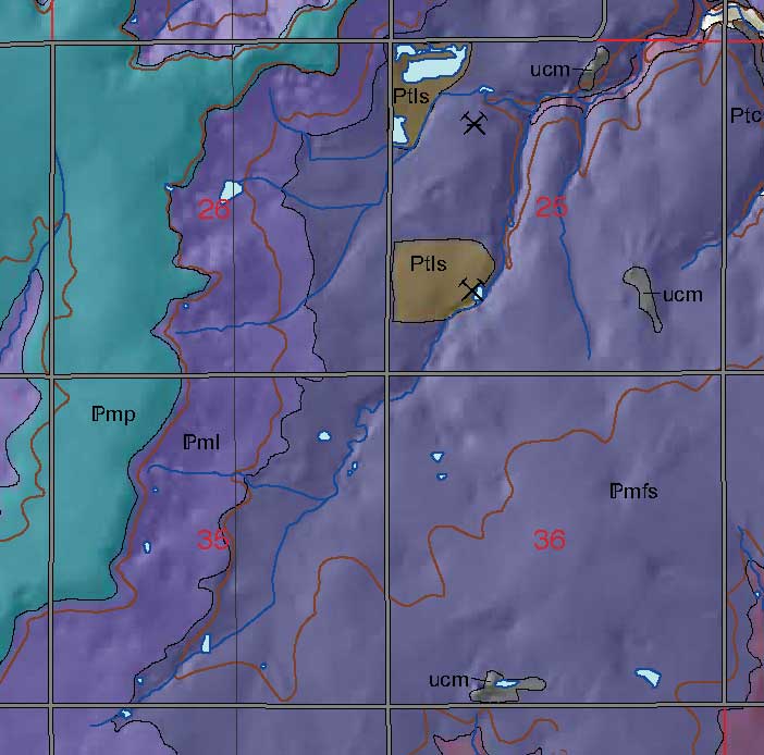 small geologic map