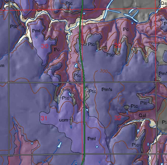 small geologic map