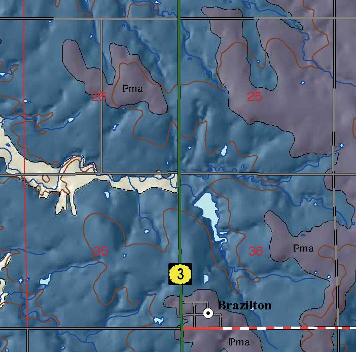 small geologic map