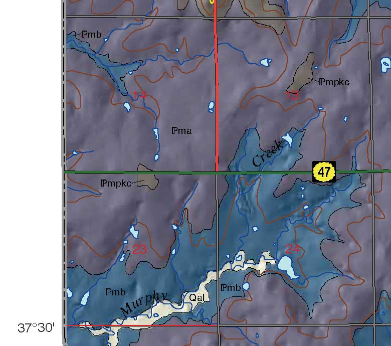 small geologic map