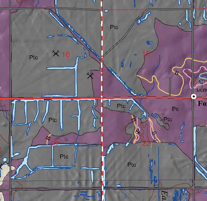 small geologic map