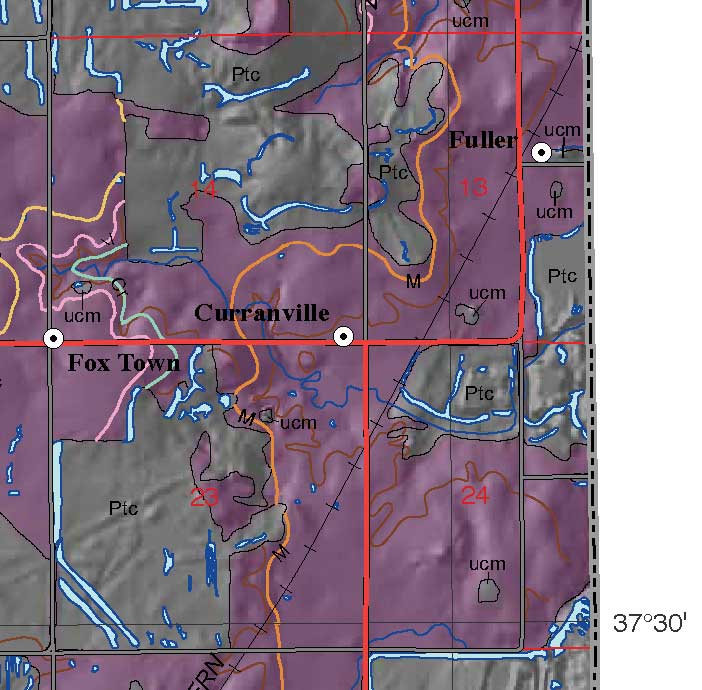 small geologic map