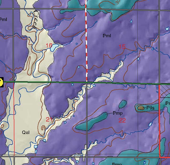 small geologic map