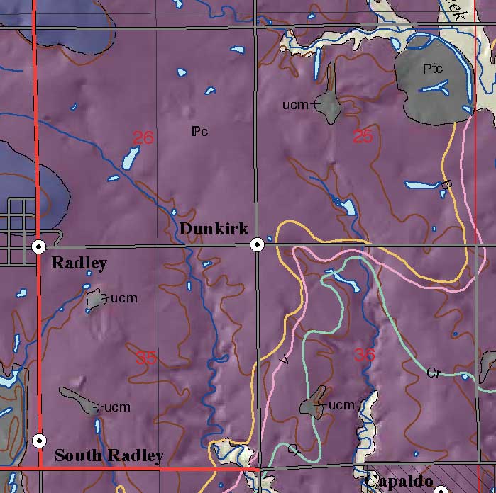 small geologic map