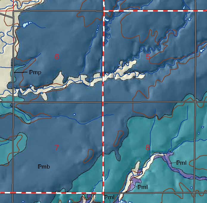 small geologic map