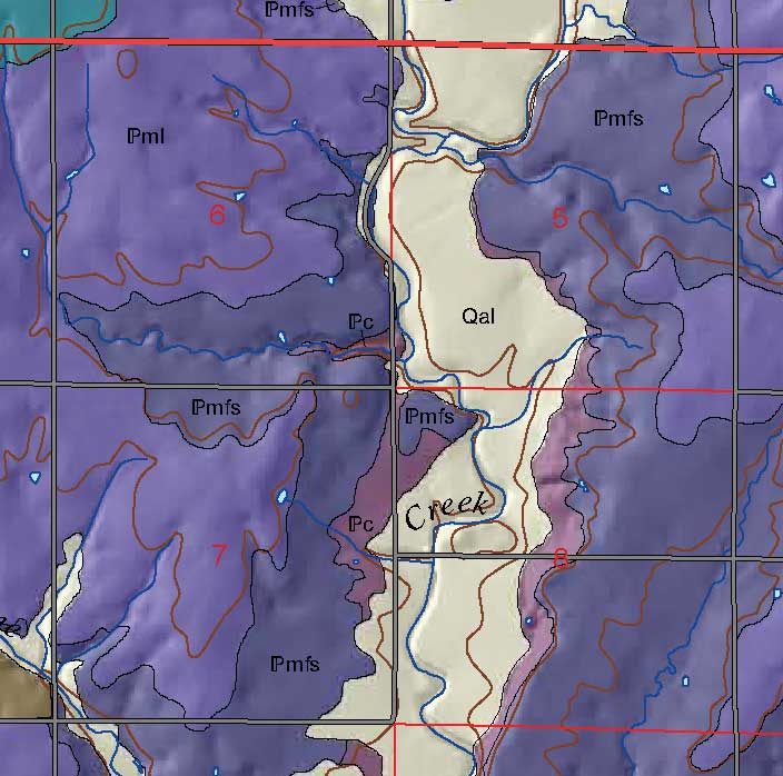 small geologic map