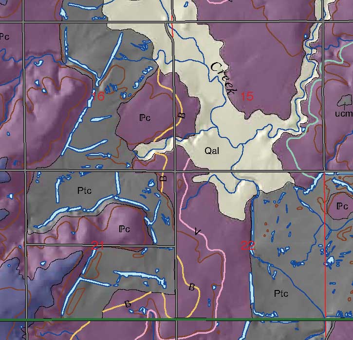 small geologic map