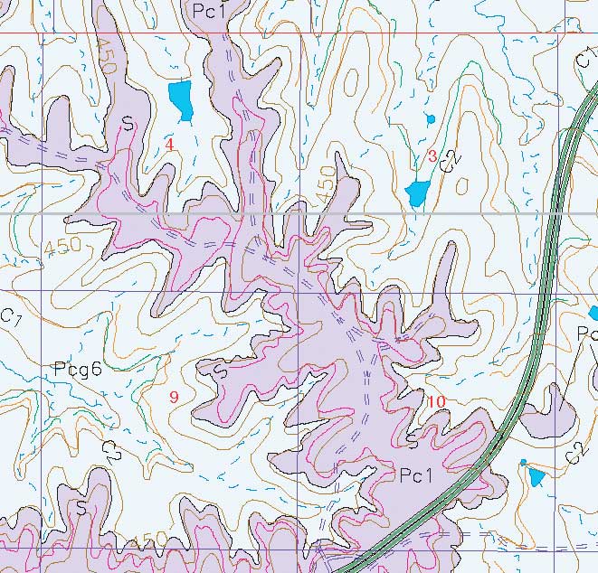 small geologic map