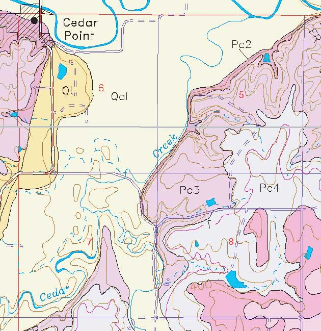 small geologic map