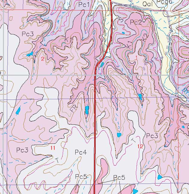 small geologic map