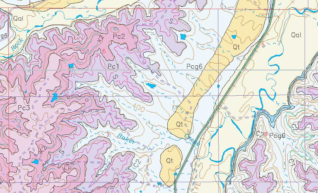 small geologic map