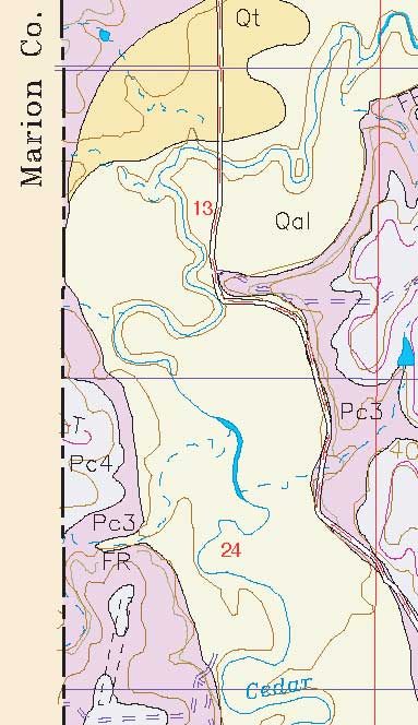 small geologic map